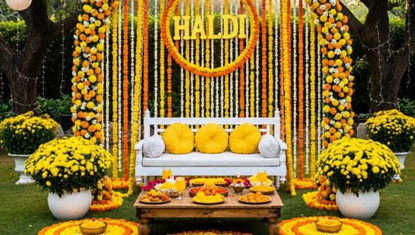 Haldi and Mehendi venue in Hyderabad