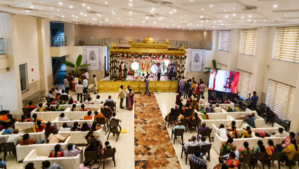 Wedding celebration at Sree Lalitha Resort in Hyderabad